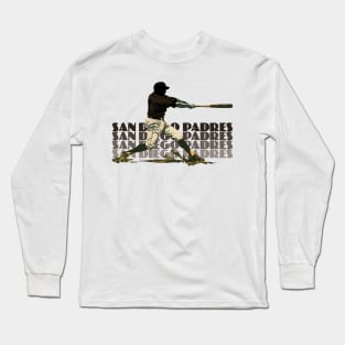 Retro San Diego Padres Slugger Long Sleeve T-Shirt